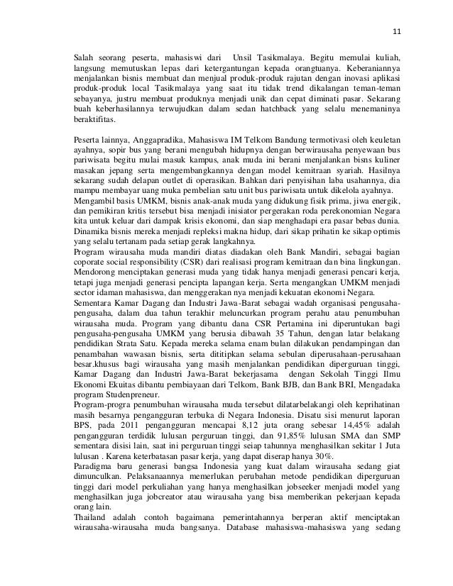 Proposal Tentang Kewirausahaan