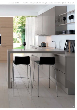 elementa d2 3838   Trüffelbraun Hochglanz | Truffelbruin hoog keukens | Marron truffe brillant | Marrón trufa alto brillo




                                                                                                                      87
 