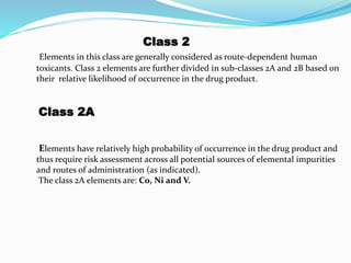 elemental classification & control of elemental impurities.pptx