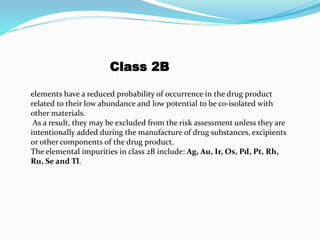 elemental classification & control of elemental impurities.pptx