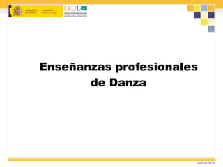 Enseñanzas profesionales de Danza 