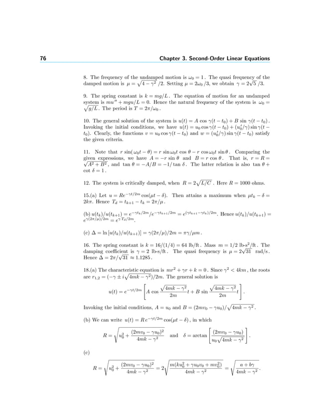 Elementary Differential Equations 11th Edition Boyce Solutions Manual PDF