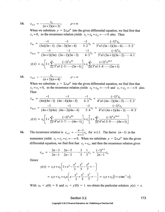 Elementary Differential Equations With Boundary Value