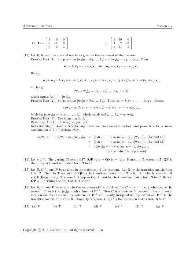 Elementary Linear Algebra 5th Edition Larson Solutions Manual