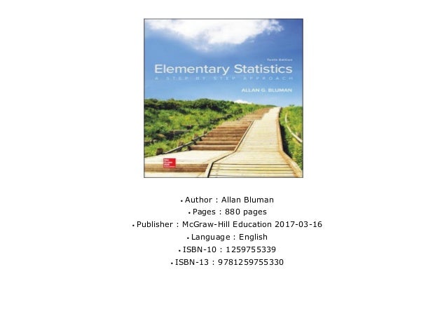 Elementary Statistics A Step By Step Approach