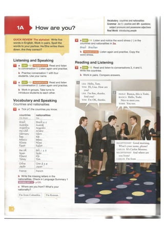 face2face Elementary student's book 2nd edition