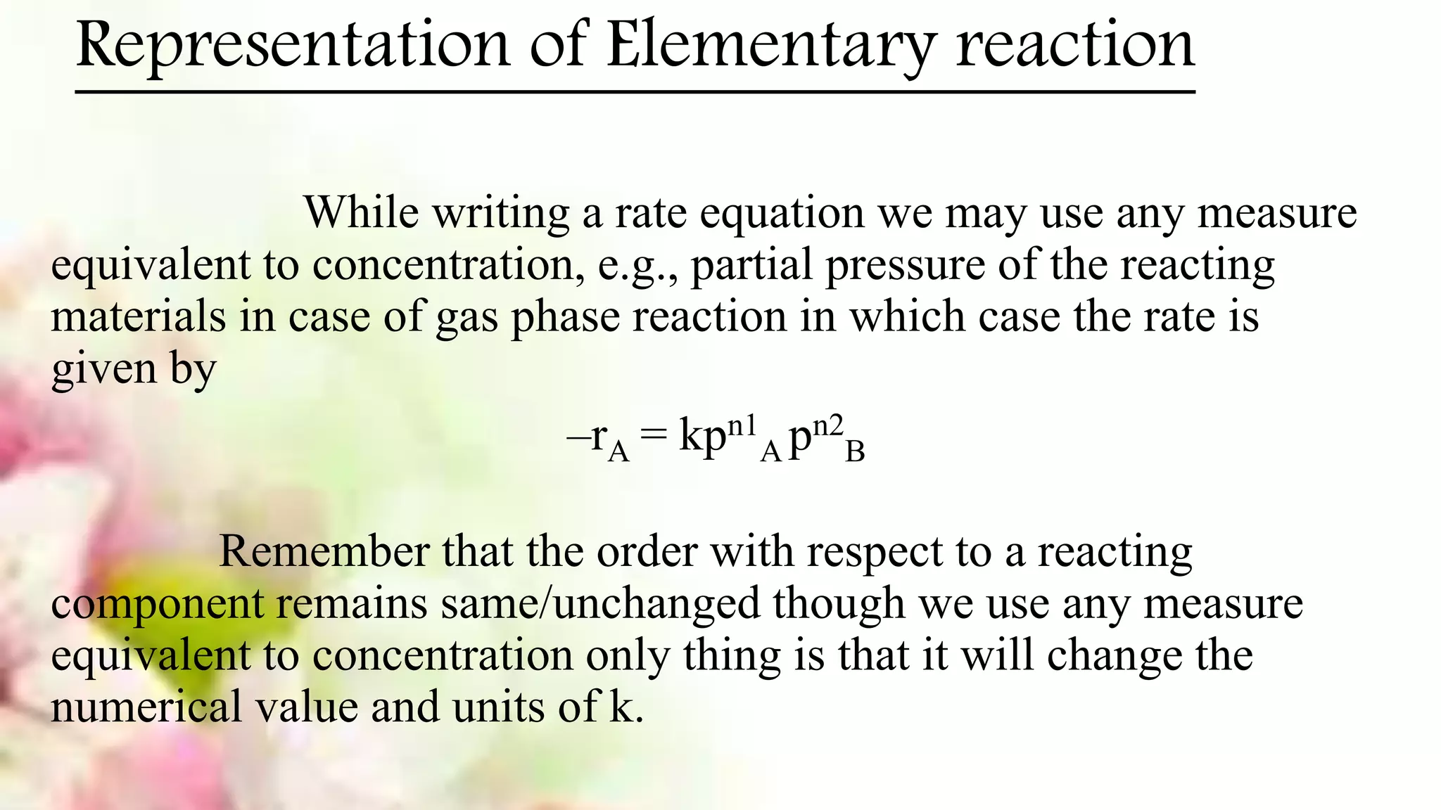 Elementary and non elementary reaction(no-18) - copy | PPTX