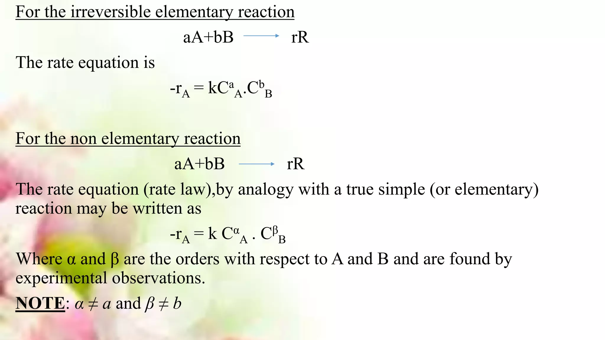 Elementary and non elementary reaction(no-18) - copy | PPTX
