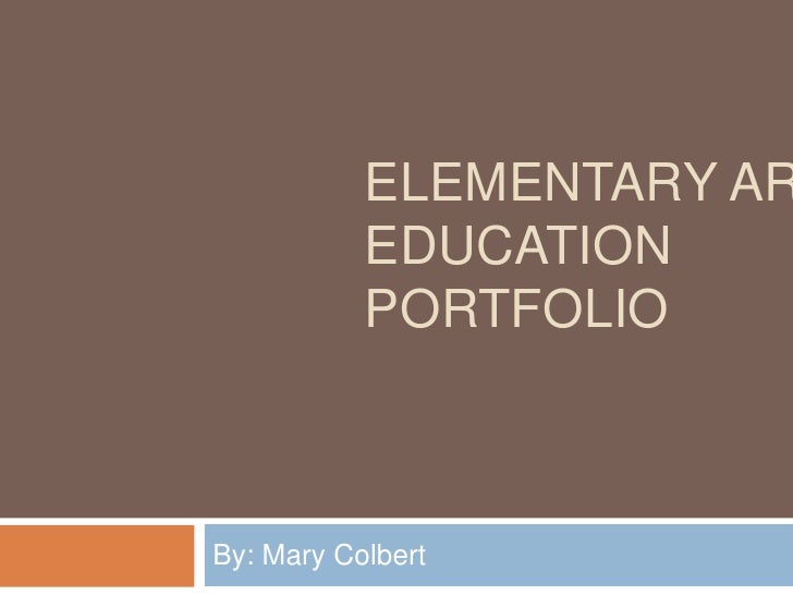 Elementary art education portfolio