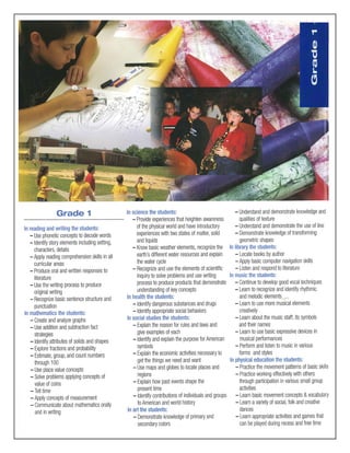 Elementary Curriculum Brochure 