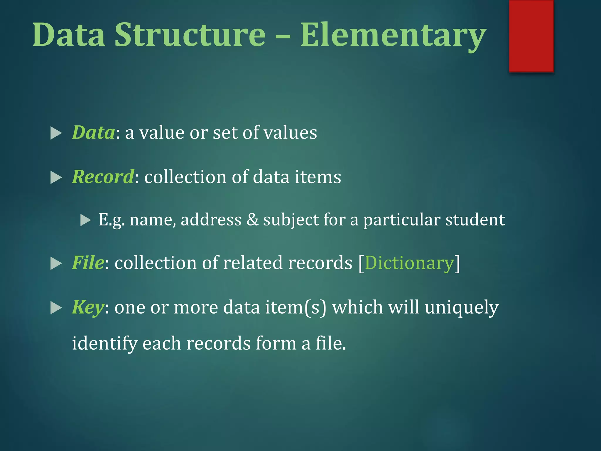 Elementary data structure | PDF