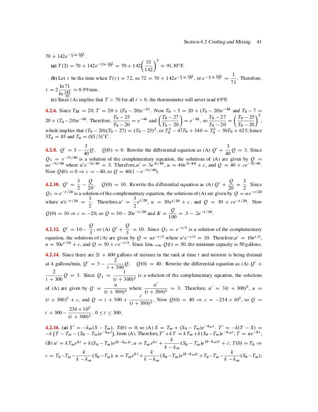 Elementary Differential Equations With Boundary Value Problems Soluti