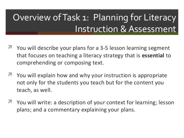 elementary education task 1 2 essential literacy strategy