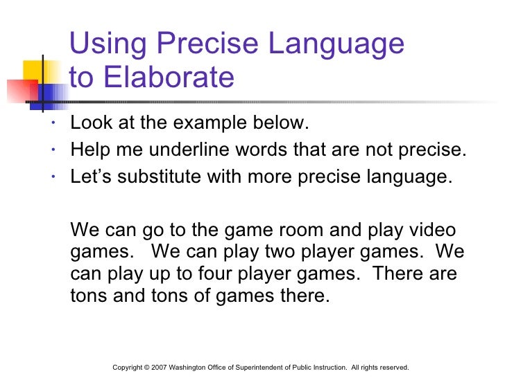 Elementary Elaboration V2sre