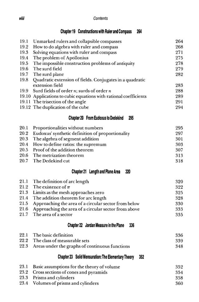 Elementary geometry from an advanced standpoint(Geometría Elemental