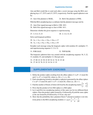 f(d2)
=

d2|n
F(m)f(d2), by the definition of F
= F(m)

d2|n
f(d2)
= F(m)F(n)
Thus, F is multiplicative. 
With this theorem at our disposal, we can easily conclude that both τ and σ are
multiplicative, as the following corollary shows.
COROLLARY 8.1 The tau and sigma functions are multiplicative.
PROOF
In Example 8.1 we found that the constant function f(n) = 1 and the identity function
g(n) = n are multiplicative. Therefore, by Theorem 8.6, the functions

d|n
f(d) =

d|n
1 = τ(n) and

d|n
g(d) =

d|n
d = σ(n)
are multiplicative; that is, if (m, n) = 1, then τ(mn) = τ(m)τ(n) and σ(mn) =
σ(m)σ(n). 
The following example demonstrates these results.
EXAMPLE 8.13 Compute τ(36) and σ(36).
SOLUTION
Because 36 = 4 · 9, where (4, 9) = 1, by Corollary 8.1,
τ(36) = τ(4) · τ(9) = 3 · 3 = 9
and
σ(36) = σ(4) · σ(9) = (1 + 2 + 4)(1 + 3 + 9) = 91 
 