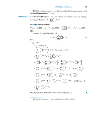 1.5 The Binomial Theorem 35
Figure 1.12
Figure 1.13
Figure 1.14
Figure 1.14 shows the Chinese and Japanese versions of Pascal’s triangle.
 