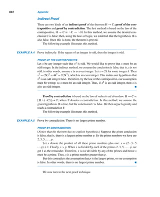 11.5 Quadratic Congruences with Composite Moduli (optional) 541
step 1 Find a solution of x2 ≡ a (mod23).
Since 12 ≡ 17 (mod23),α = 1 is a solution of x2 ≡ 17 (mod23). Then 12 = 17 + 8i,
where i = −2.
step 2 Find a solution of x2 ≡ a (mod24) with k = 3.
(See the proof of Theorem 11.15.) Choose j such that i+αj = −2+1·j ≡ 0 (mod2).
Thus, we choose j = 0. Then α + j2k−1 = 1 + 0 · 4 = 1 is a solution of x2 ≡
17 (mod24), which is obviously true.
step 3 Update the values of α,k, and i.
Clearly, α = 1 and k = 4. Since 12 ≡ 17 (mod16), 12 = 17 + 16i; so choose i = −1.
step 4 Find a solution of x2 ≡ a (mod25), where k = 4.
Choose j such that i+αj = −1+1·j ≡ 0 (mod2), so choose j = 1. Then α +j2k−1 =
1 + 1 · 23 = 9 is a solution of x2 ≡ 17 (mod25). (You may verify this.)
step 5 Find the remaining solutions of x2 ≡ a (mod25).
They are given by −9 = 23 and 2n−1 ± 9 = 24 ± 9 modulo 32.
Thus, the four solutions of the given congruence are 7, 9, 23, and 25 mod-
ulo 32. 
As the theorem shows and this example illustrates, finding a solution of x2 ≡
a (mod8) is a good starting place to construct a solution of x2 ≡ a (mod2n),
where n ≥ 4. The exercises to follow provide ample opportunities for such a pur-
suit.
We now tie all pieces together. Let m = 2e0

i
pei
i be the canonical decomposi-
tion of m and (a, m) = 1. Theorems 11.14 and 11.15 enable us to solve the con-
gruences x2 ≡ a (modpj) and x2 ≡ a (mod2k). Consequently, x2 ≡ a (modm) is
solvable if and only if they are solvable. Accordingly, we have the following re-
sult.
THEOREM 11.16 Let m be a positive integer with canonical decomposition 2e0

i
pei
i and a any integer
with (a, m) = 1. Then x2 ≡ a (modm) is solvable if and only if x2 ≡ a (mod2e0 ) and
x2 ≡ a (modpei
i ) are solvable. 
Knowing the solutions of the congruences x2 ≡ a (mod2e0 ) and x2 ≡ a (modp
el
i ),
we can solve the congruence x2 ≡ a (modm) using the CRT, as the next example il-
lustrates. Obviously, the task will be long and complicated if m contains several
distinct prime factors.
 