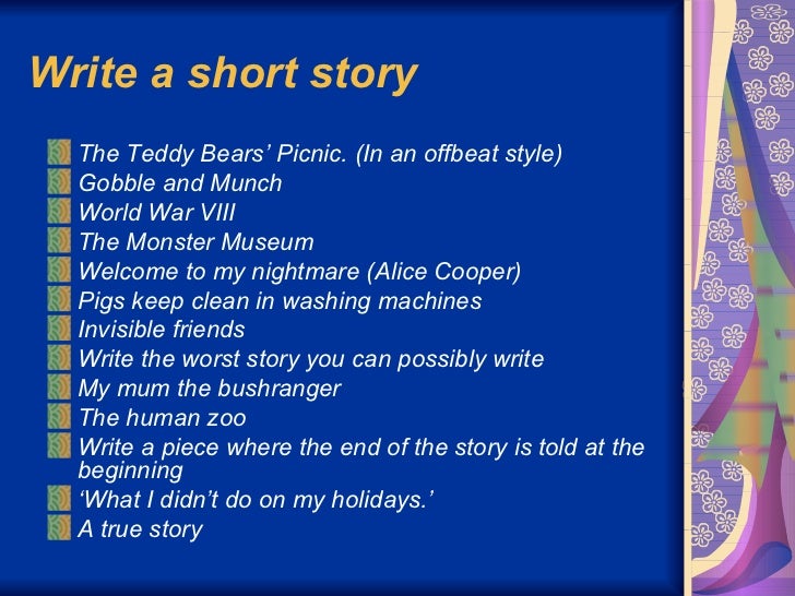 Creative writing powerpoint