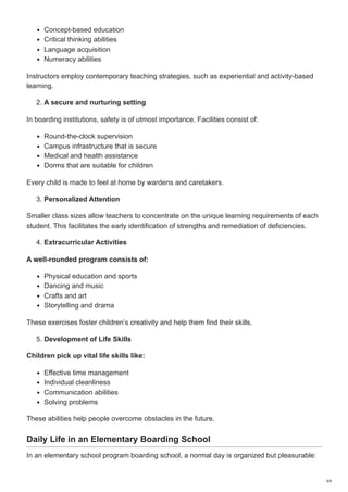 Comprehensive Guide to Elementary School Boarding Programs for Holistic ...