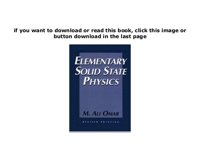 Solid state physics book pdf format