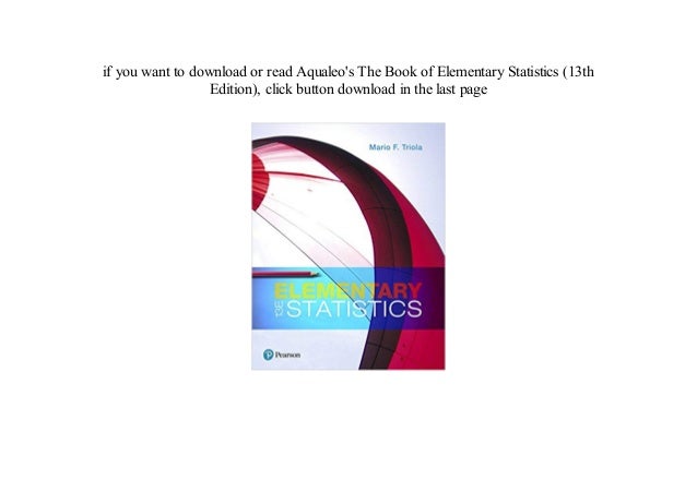 PdF' Elementary Statistics (13th Edition) Full Online - saydufy74e elementary statistics 13th pdf ebook free download