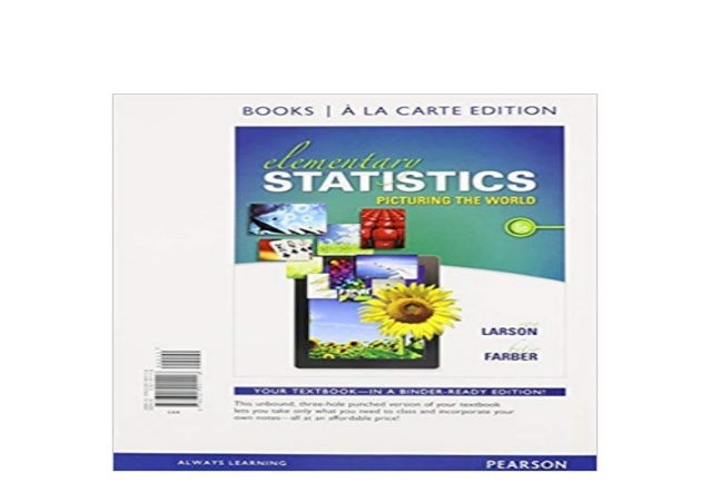 Elementary statistics picturing the world pdf Elementary statistics picturing the world pdf