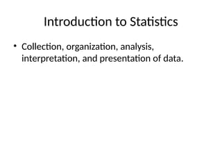 Comprehensive Introduction to Elementary Statistics and Data Analysis ...