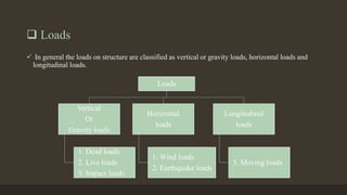 Loads Elementary structural design | PPTX