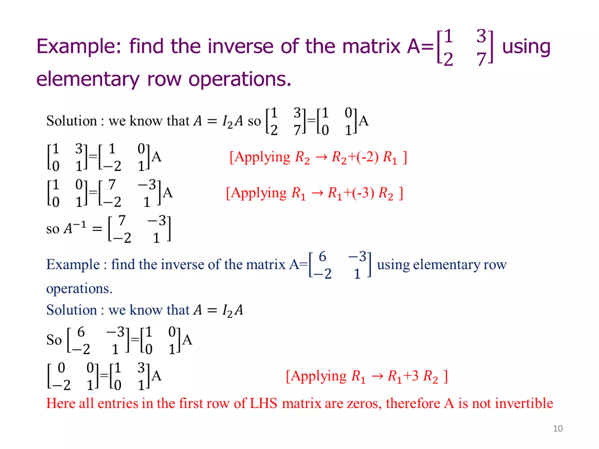 INVERSE OF MATRIX | PDF