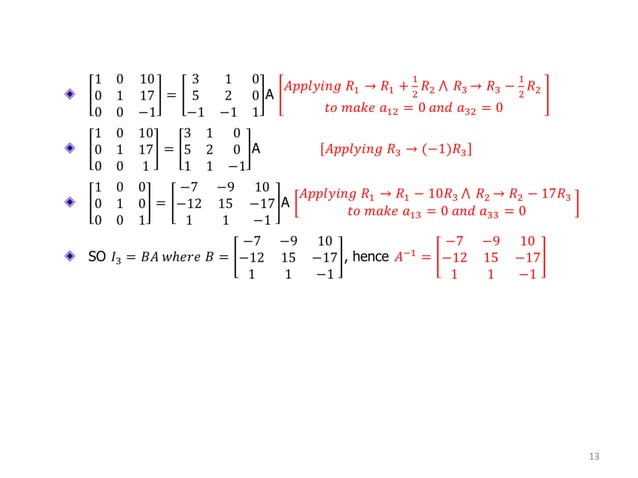 INVERSE OF MATRIX | PDF