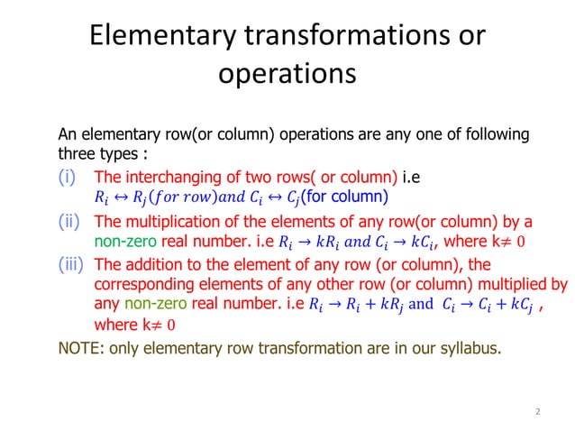 INVERSE OF MATRIX | PDF