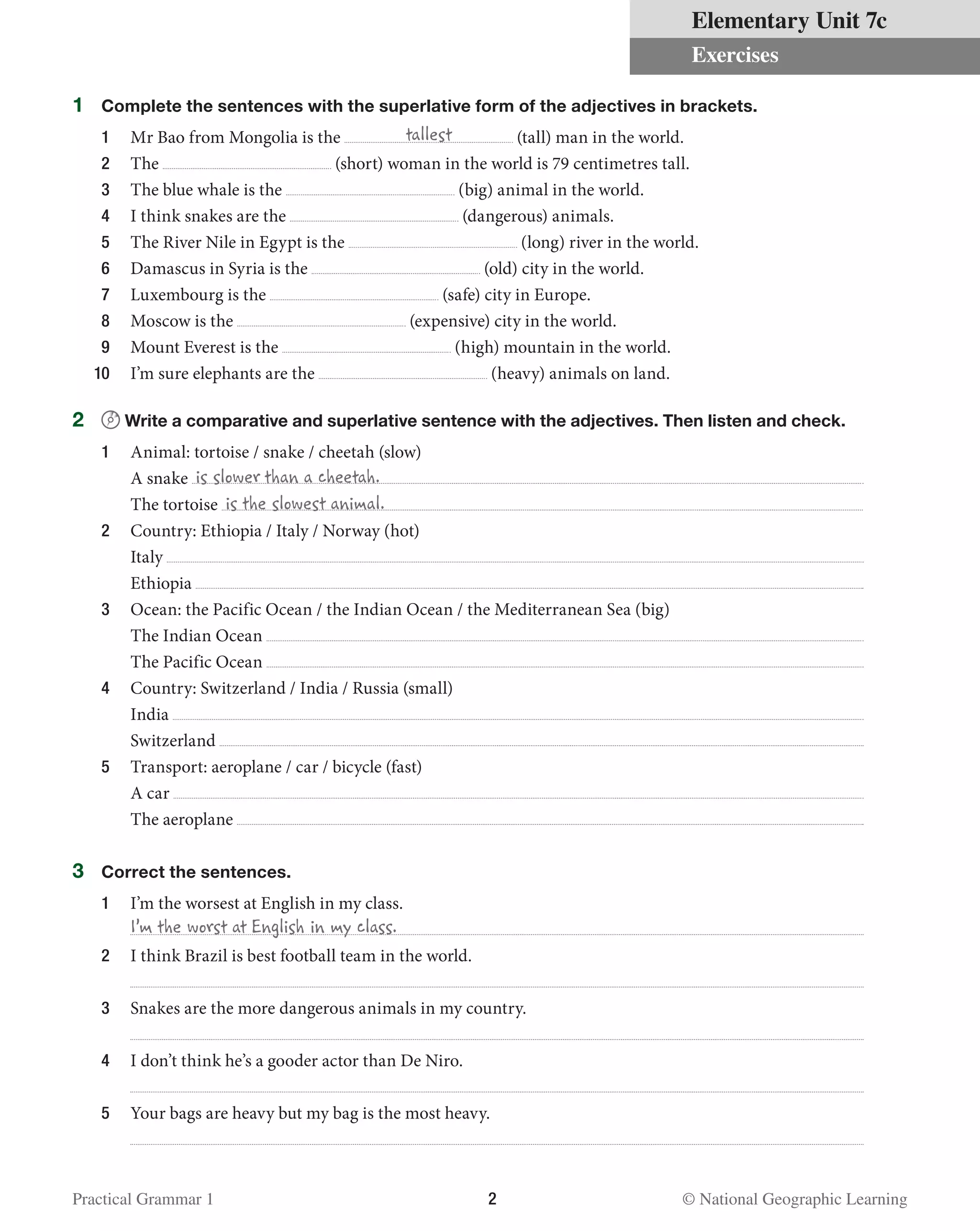 Elementary unit 7c | PDF