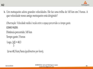 02/12/2014 
SOBRINHO, Samuel Rodrigues Lopes 
ssobrinhoo@gmail.com 
40 
82 
 