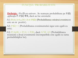 Probabil Elemente de statistica matematica și probabilitatea | PPT