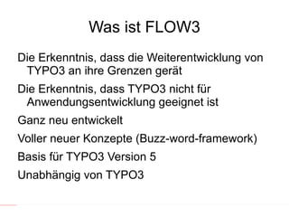 TYPO3 - Ausgangssituation Wurde 1998 entwickelt 
