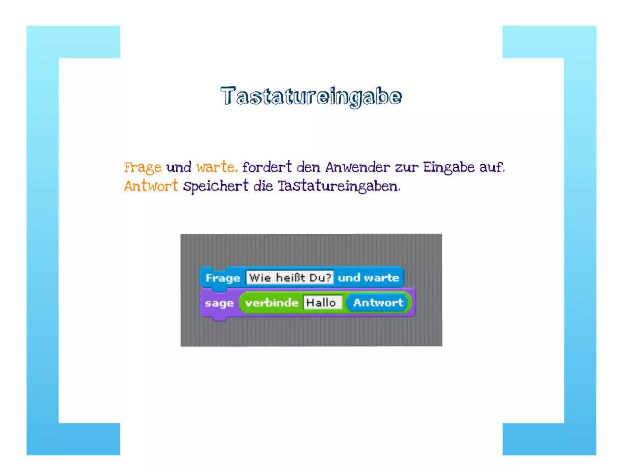 Elemente des Programmierens