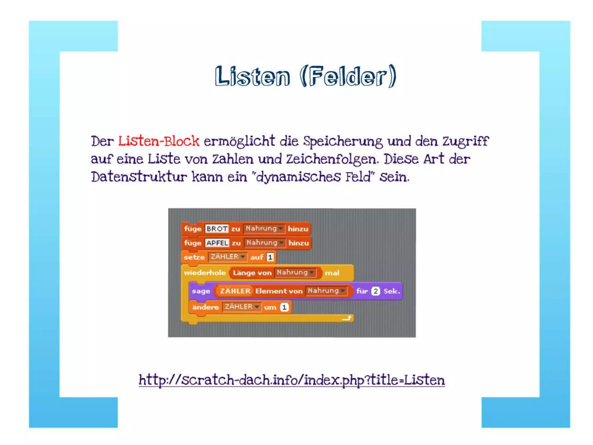 Elemente des Programmierens