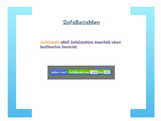 Elemente des Programmierens