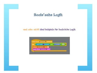 Elemente des Programmierens