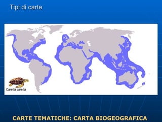 Tipi di carte CARTE TEMATICHE: CARTA BIOGEOGRAFICA 