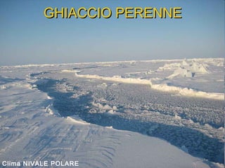 GHIACCIO PERENNEGHIACCIO PERENNE
Clima NIVALE POLARE
 