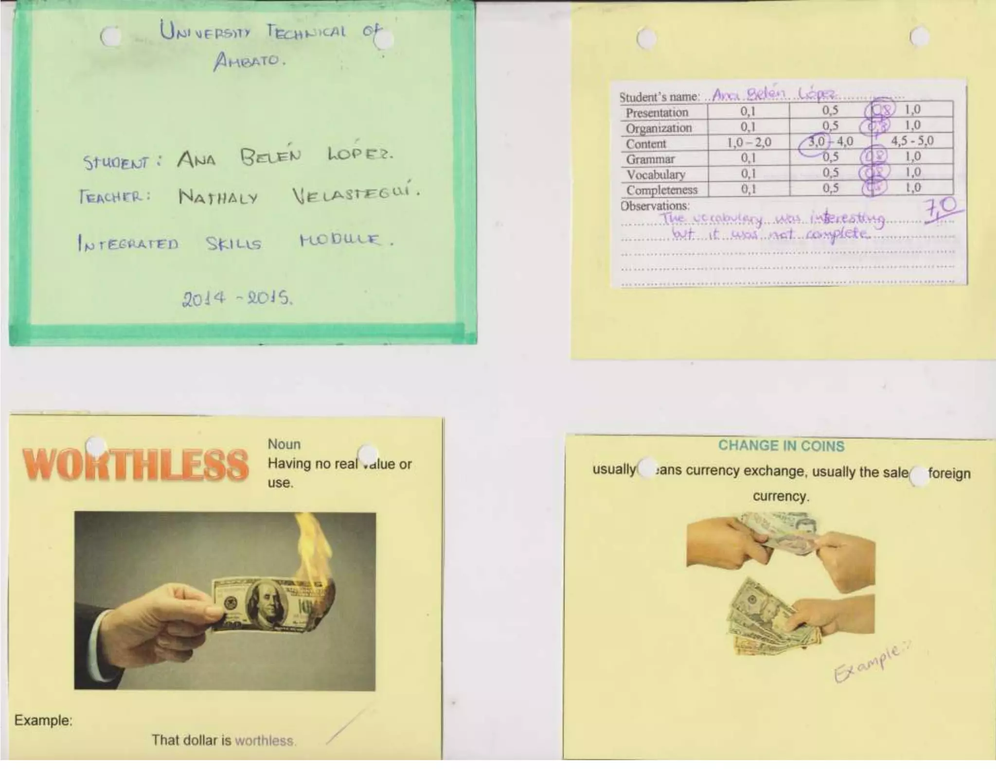 Element1 Vocabulary | PPT