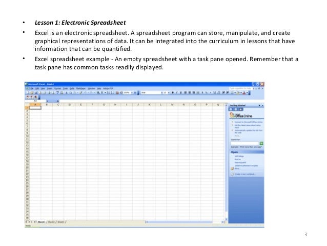 ms spreadsheet