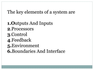 Element of system | PPTX