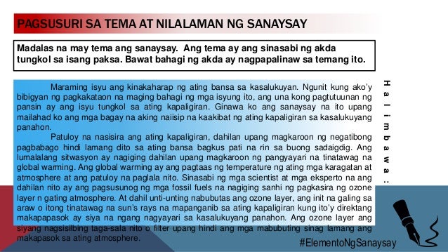 Halimbawa Ng Pangangatwiran Na Sanaysay – Halimbawa