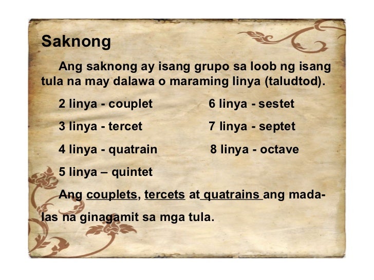 Ilan Ang Taludtod Sa Saknong Na Nagmula Sa Tula Ni Dr Jose Rizal