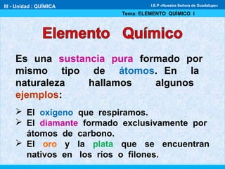 Elemento químico i | PPT
