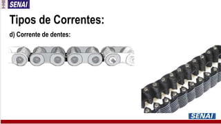 Tipos de Correntes:
d) Corrente de dentes:
 