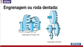 Engrenagem ou roda dentada:
 